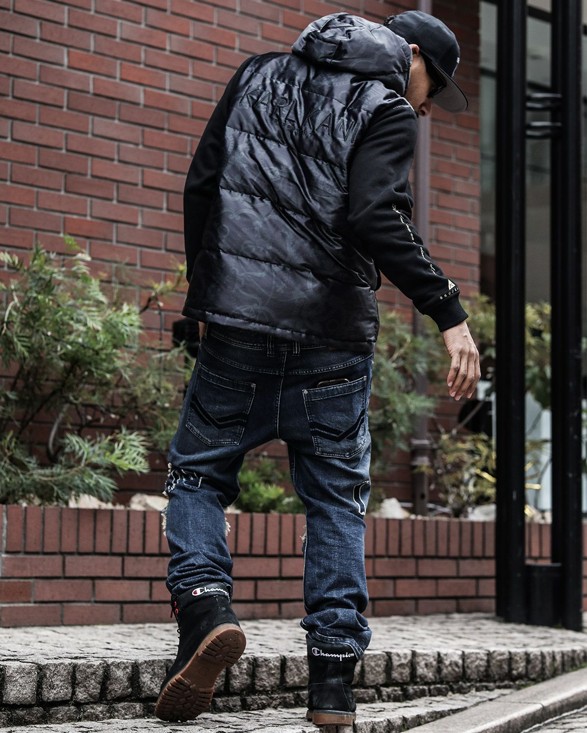 Karl Kani] ダウン 切り替え ヘビースウェット パーカー | PEET ONLINE