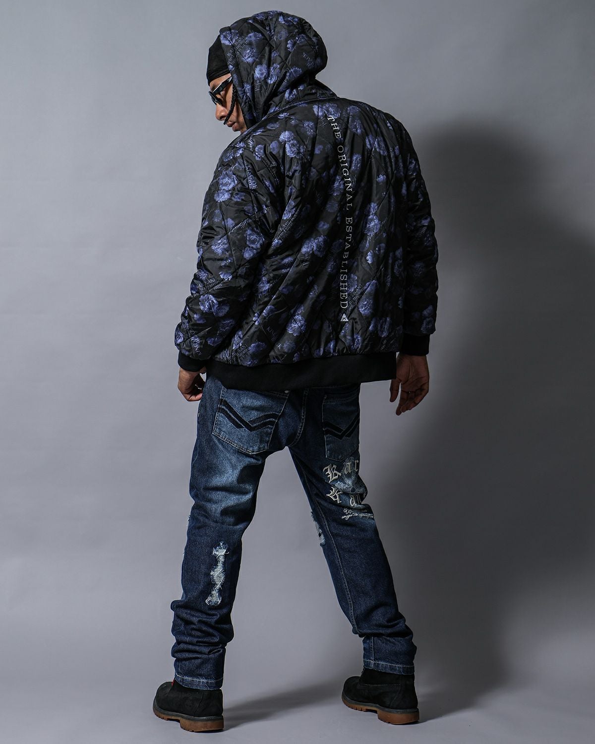Karl Kani] リバーシブル ブルーローズ ZIPパーカー | PEET ONLINE STORE