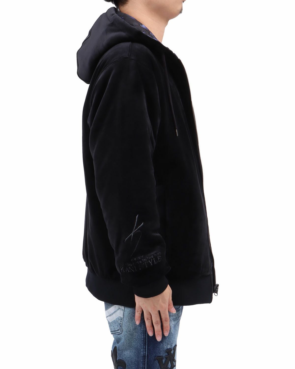 Karl Kani] リバーシブル ブルーローズ ZIPパーカー | PEET ONLINE STORE