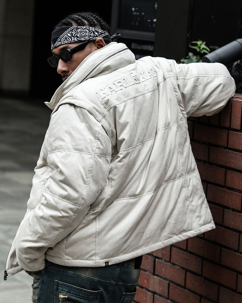 オフホワイト：183cm(XLサイズ着用)