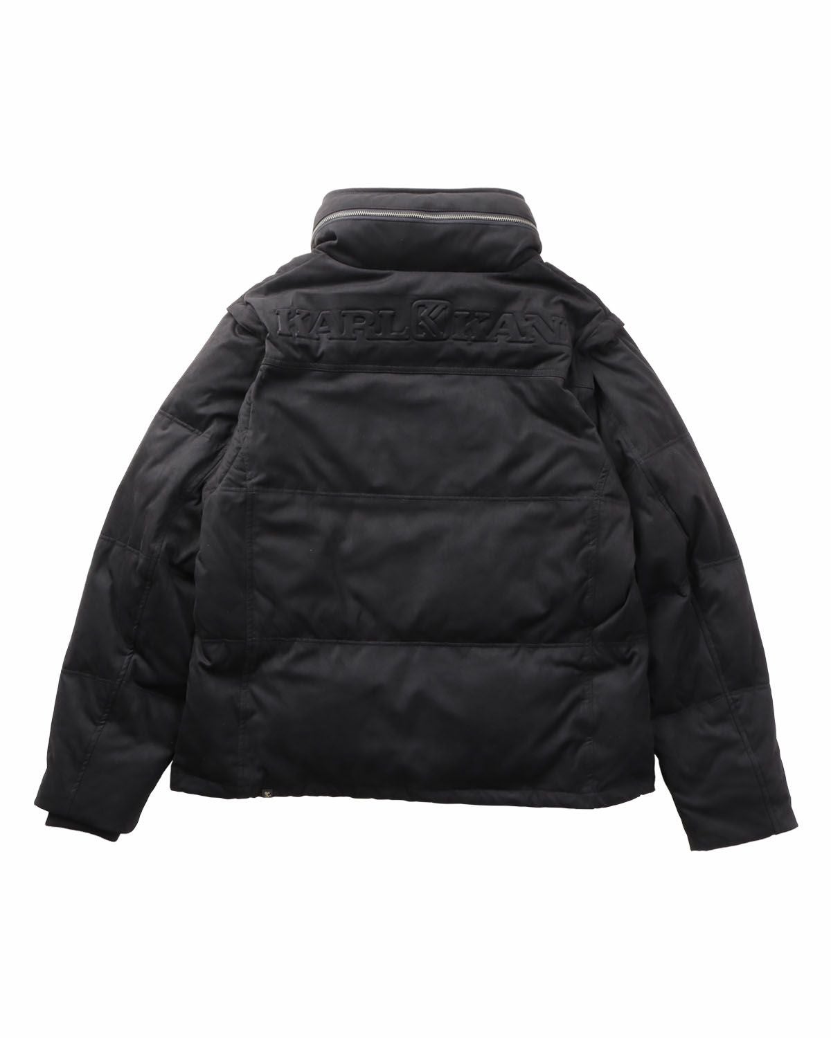 Karl Kani] ポリスウェード Wフロント 袖脱着 ダウンジャケット | PEET