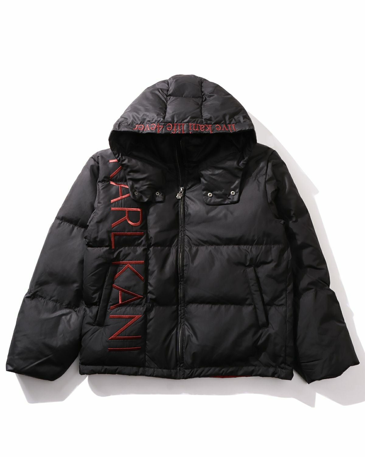 Karl Kani] ブラックレッド ダウンジャケット | PEET ONLINE STORE