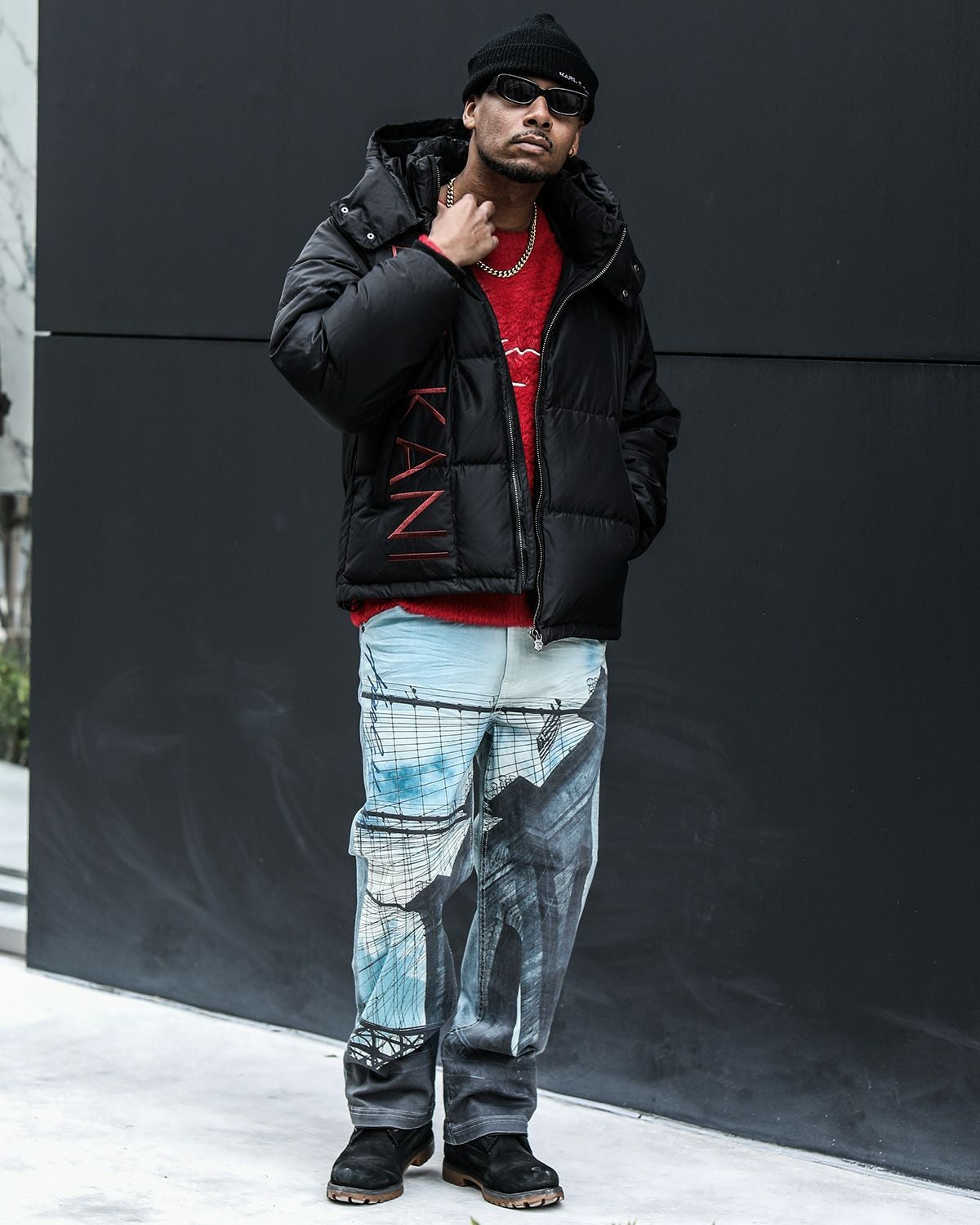 ブラック：183cm(XLサイズ着用)