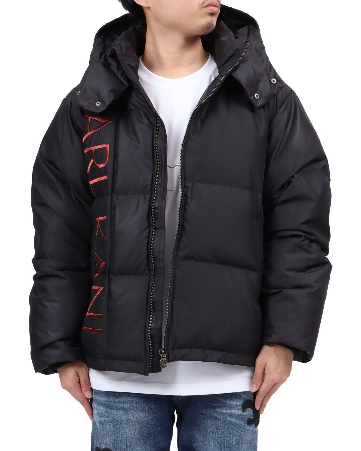 Karl Kani] ブラックレッド ダウンジャケット | PEET ONLINE STORE