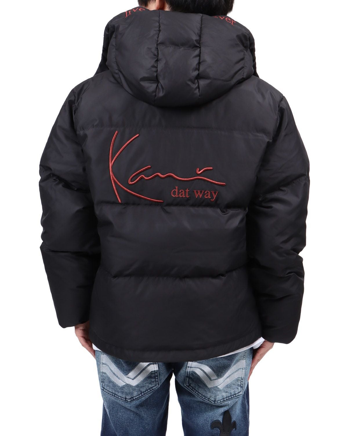 Karl Kani] ブラックレッド ダウンジャケット | PEET ONLINE STORE