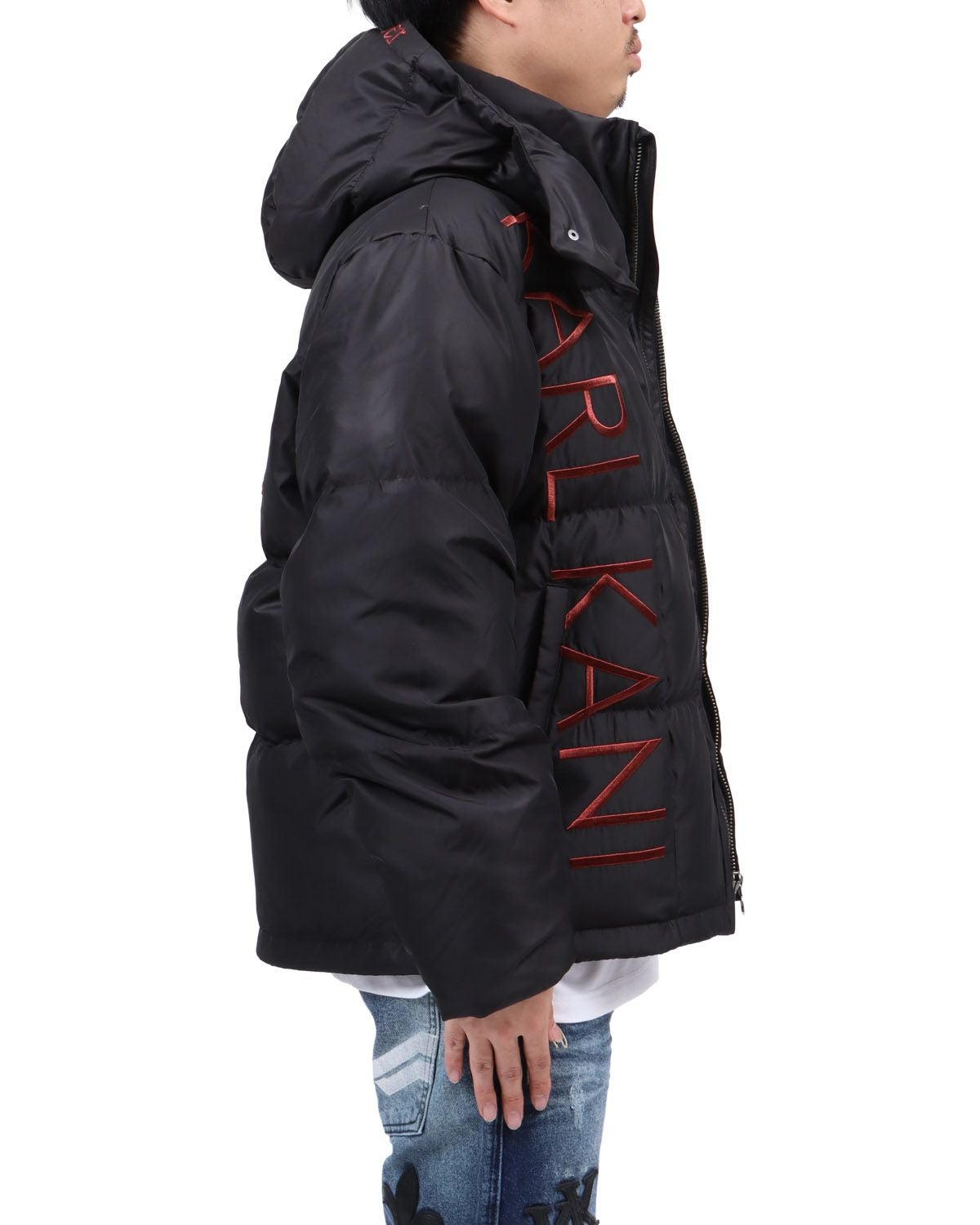 Karl Kani] ブラックレッド ダウンジャケット | PEET ONLINE STORE