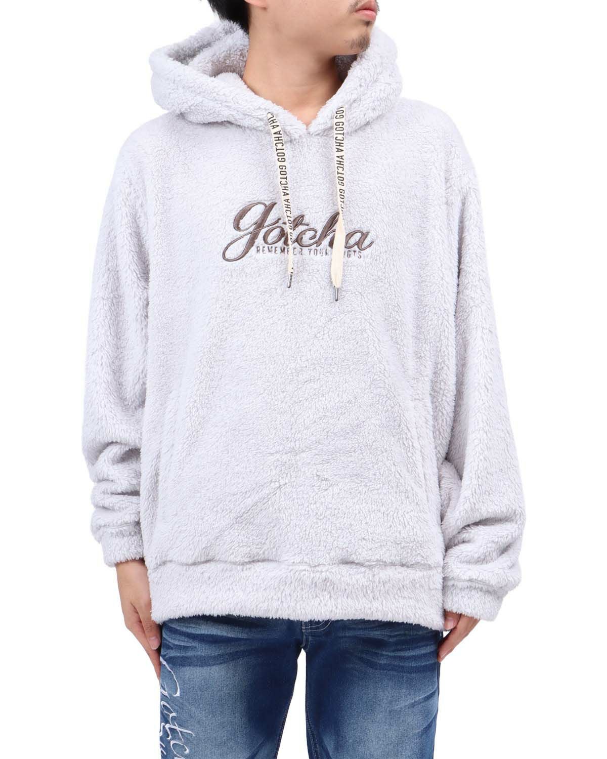 グレー：173cm63kg(Lサイズ着用)