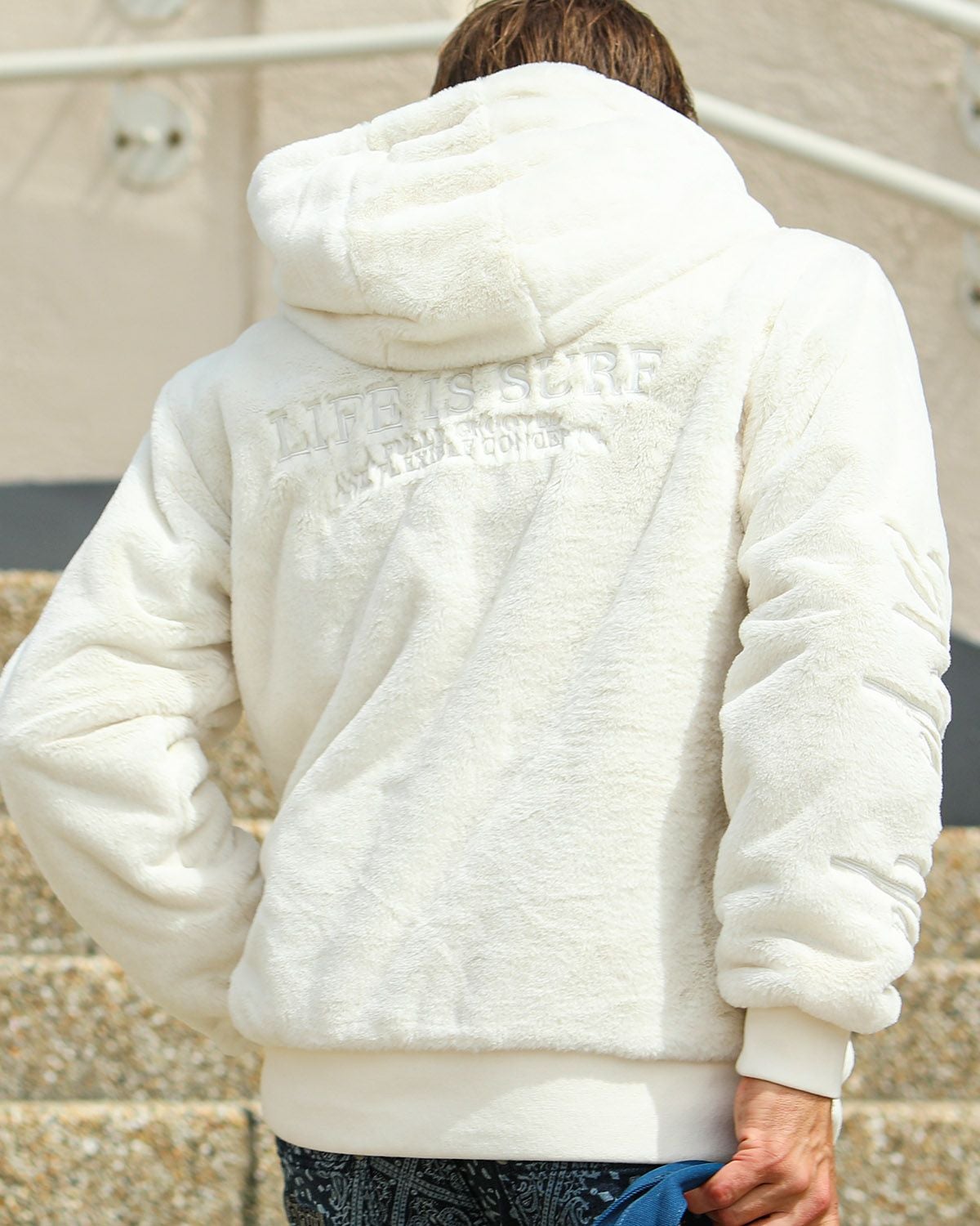GOTCHA] 袖ロゴ ファー ZIPパーカー | PEET ONLINE STORE