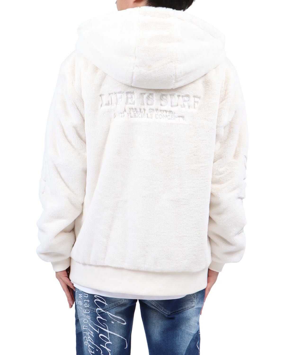 GOTCHA] 袖ロゴ ファー ZIPパーカー | PEET ONLINE STORE