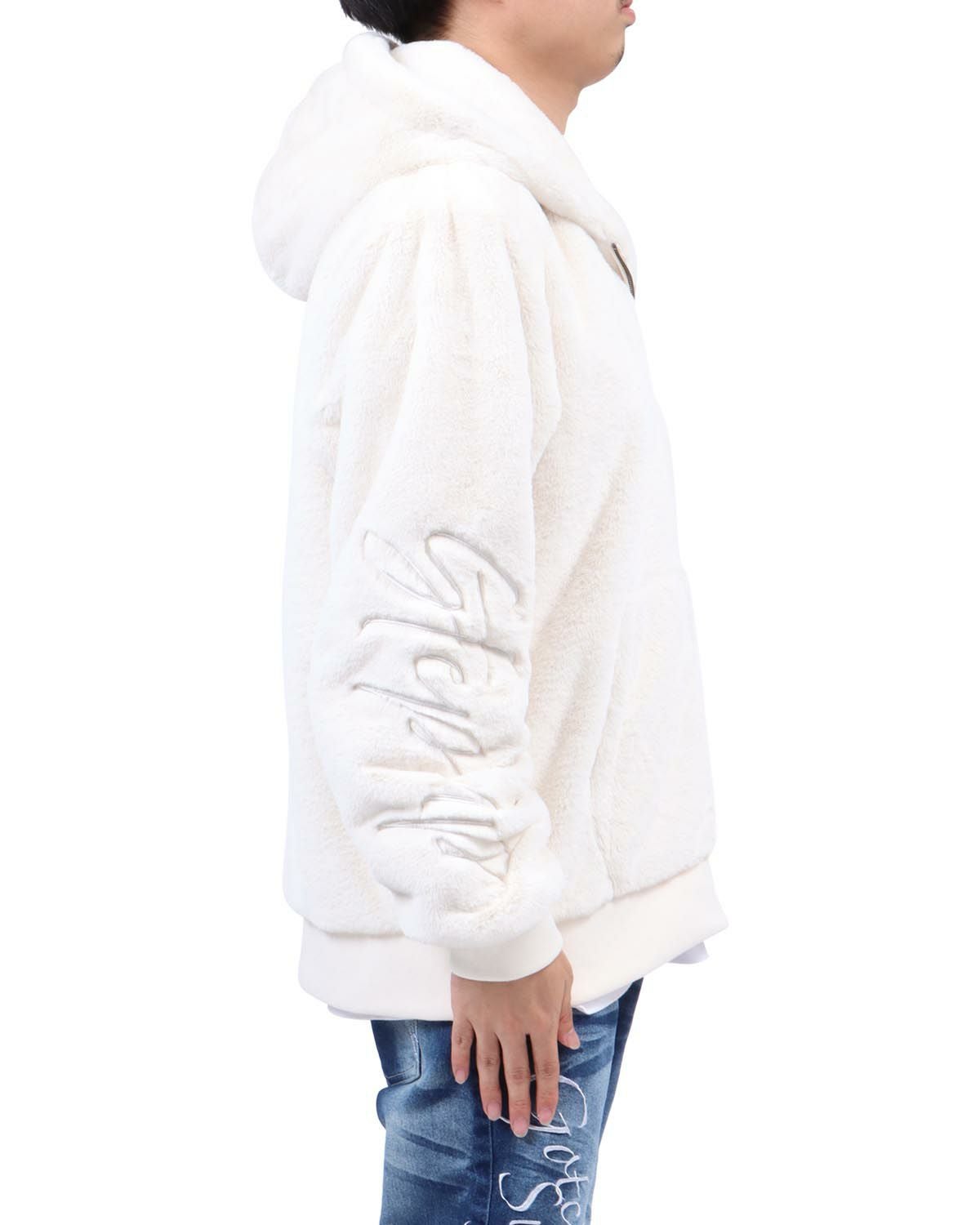GOTCHA] 袖ロゴ ファー ZIPパーカー | PEET ONLINE STORE