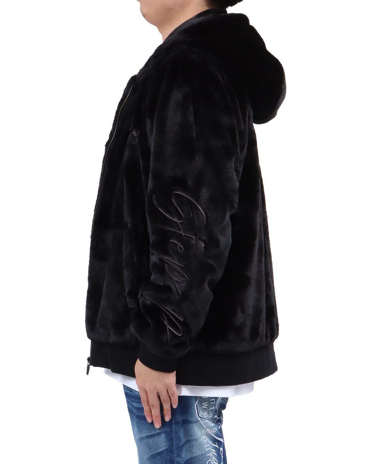 GOTCHA] 袖ロゴ ファー ZIPパーカー | PEET ONLINE STORE