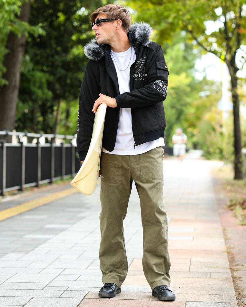 ブラック：183cm/70kg(Lサイズ着用)