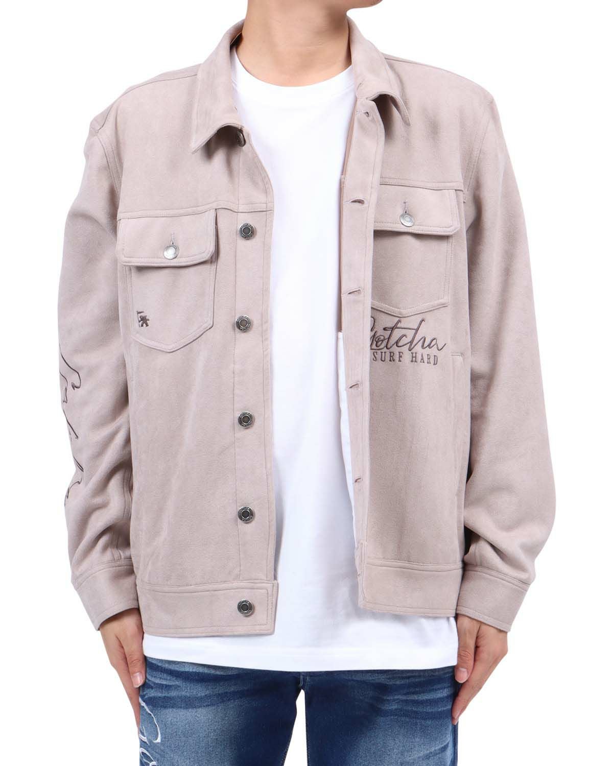 グレー：173cm63kg(Lサイズ着用)