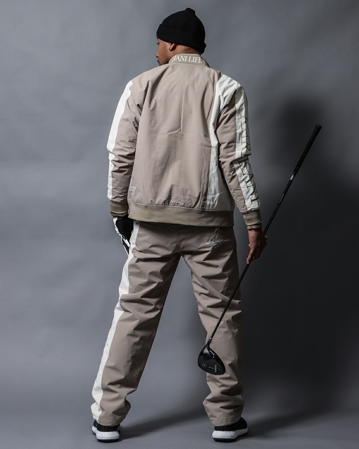 Karl Kani GOLF] 防風 中綿 カラー ブロック スタンドジャケット