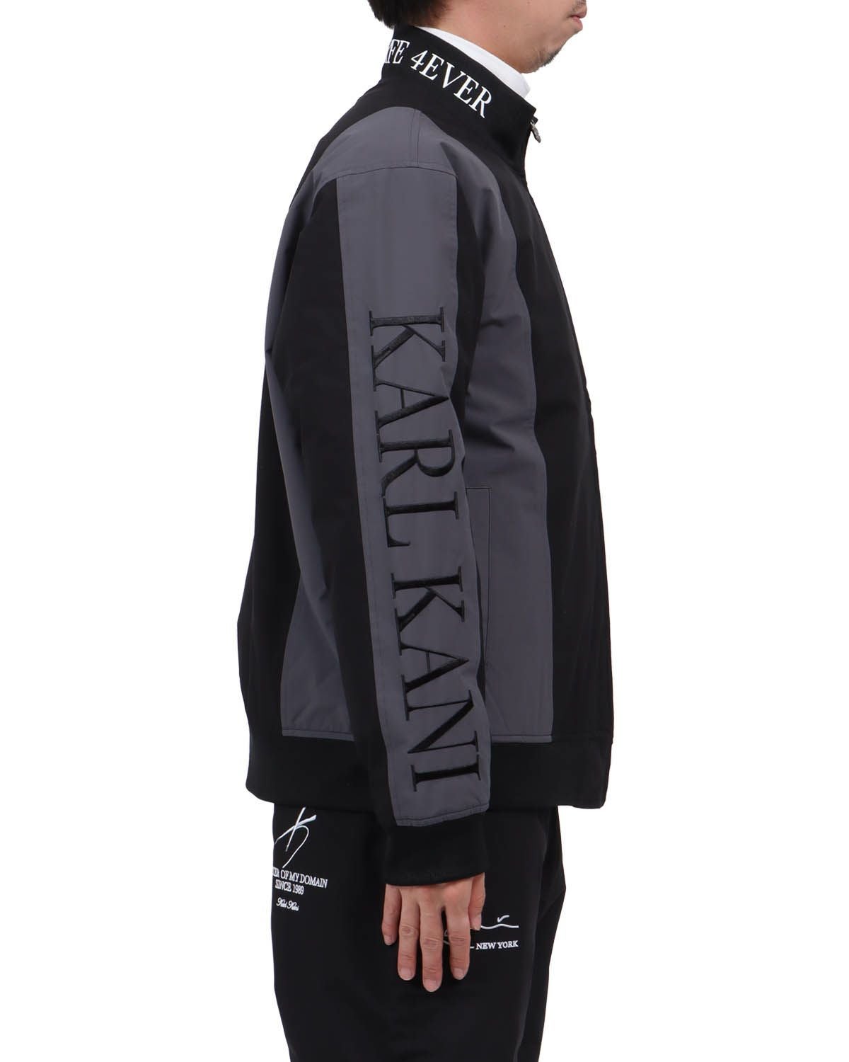 Karl Kani GOLF] 防風 中綿 カラー ブロック スタンドジャケット