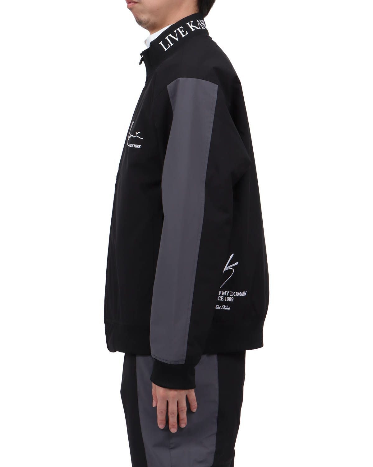 Karl Kani GOLF] 防風 中綿 カラー ブロック スタンドジャケット