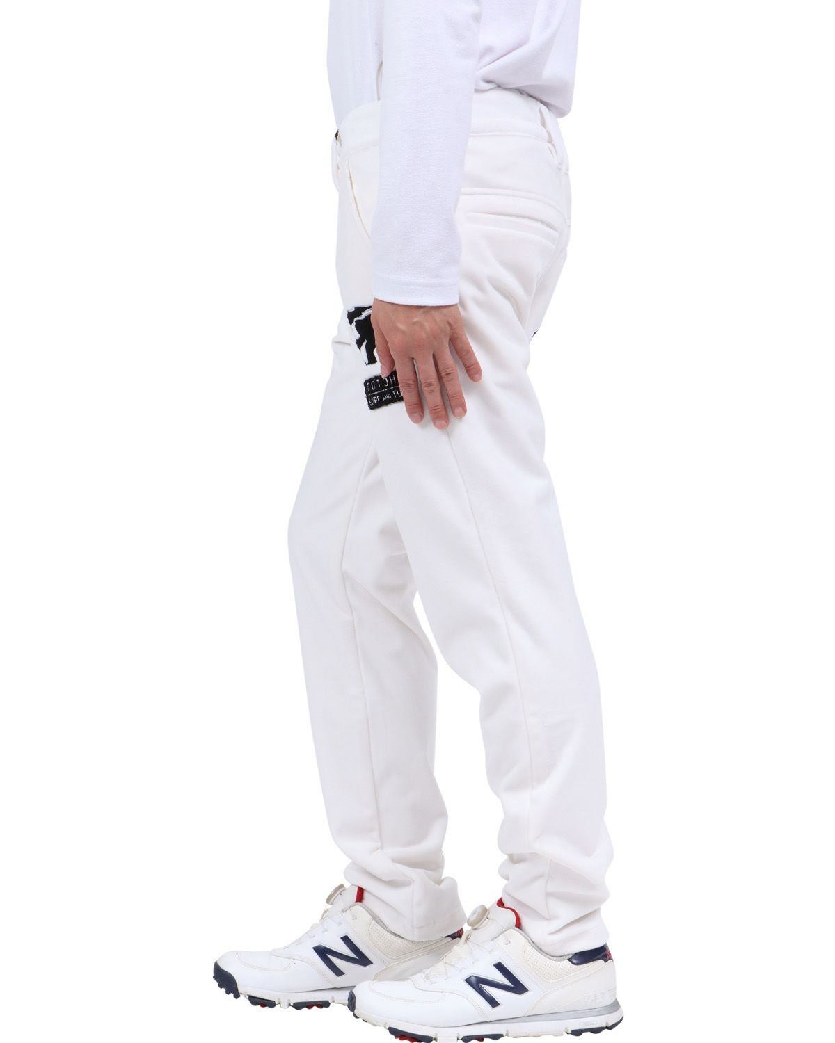 ホワイト：174cm62kg(Lサイズ着用)