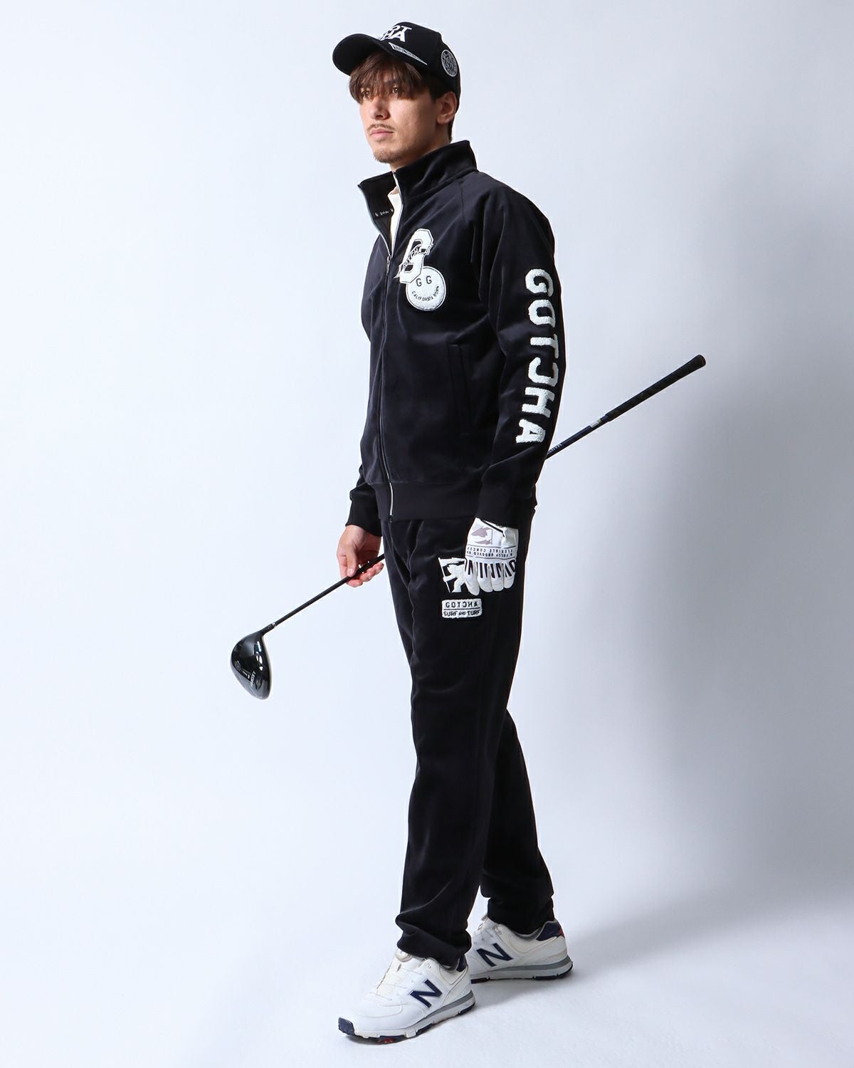 ブラック：180cm/70kg(Lサイズ着用)