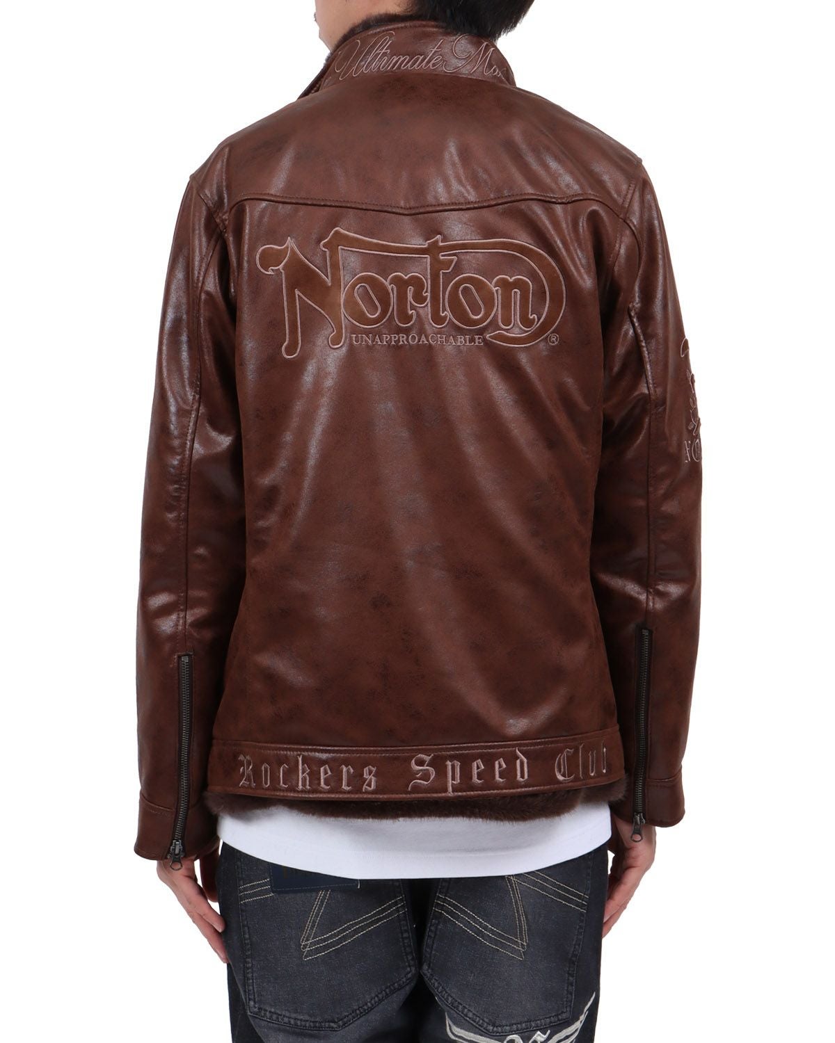 ブラウン：174cm62kg(Lサイズ着用)