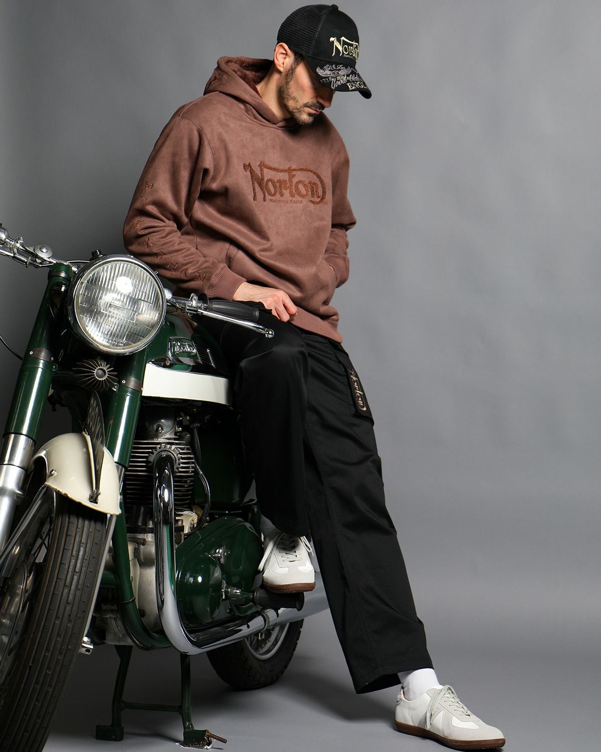 ライトブラウン:186cm(Lサイズ着用)