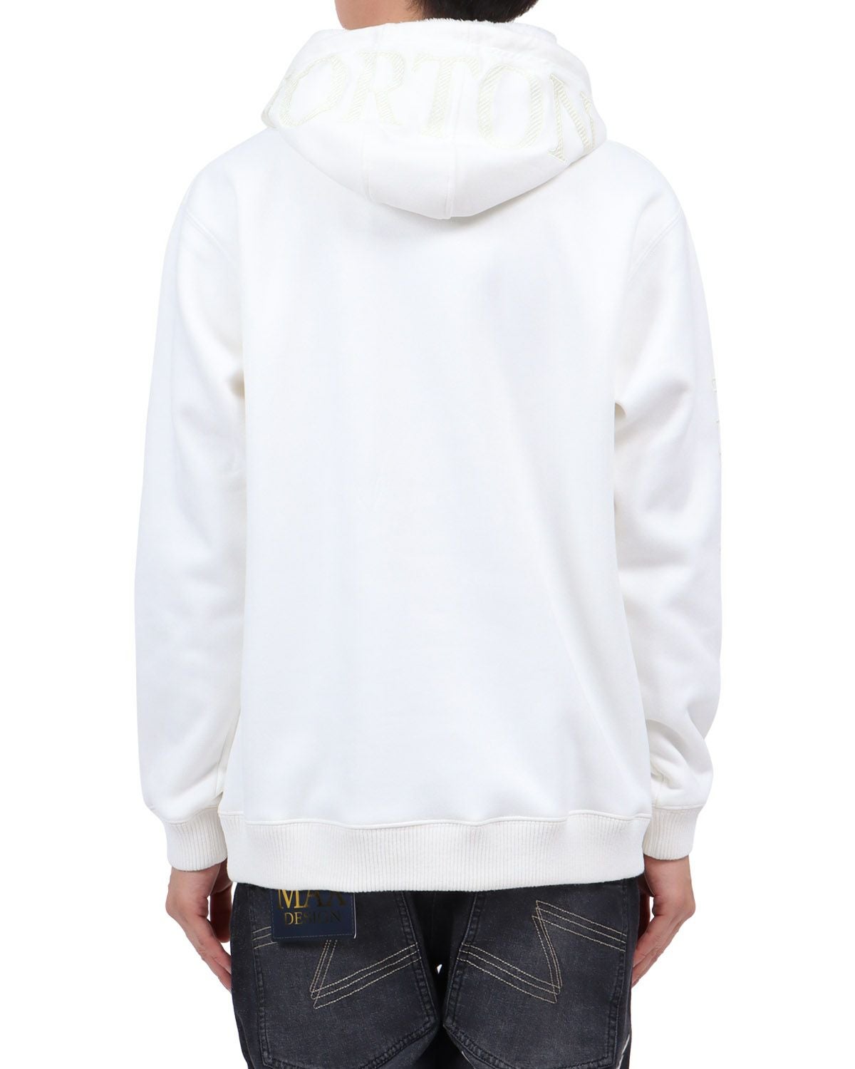 ホワイト：174cm62kg(Lサイズ着用)