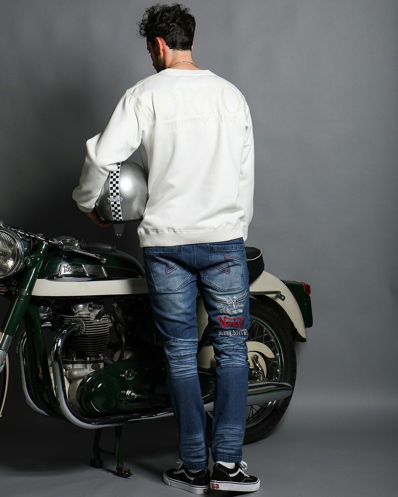 オフホワイト：186cm(Lサイズ着用)