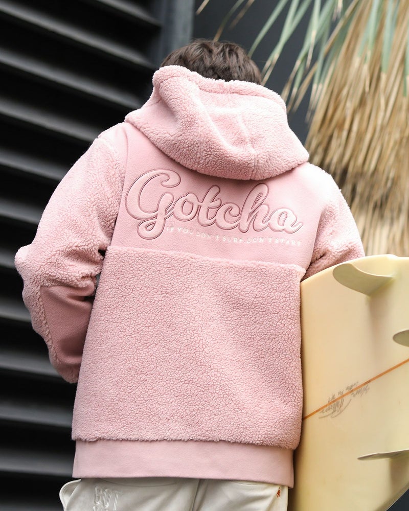 ピンクグレー：180cm/70kg(Lサイズ着用)