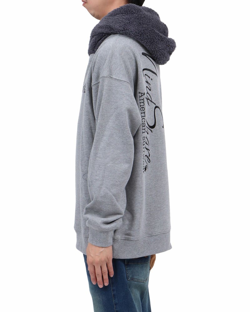 杢グレー：174cm62kg(Lサイズ着用)