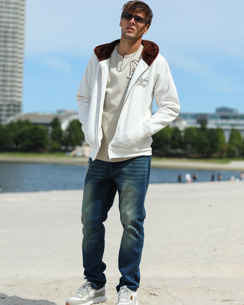 オフホワイト：183cm/70kg(Lサイズ着用)