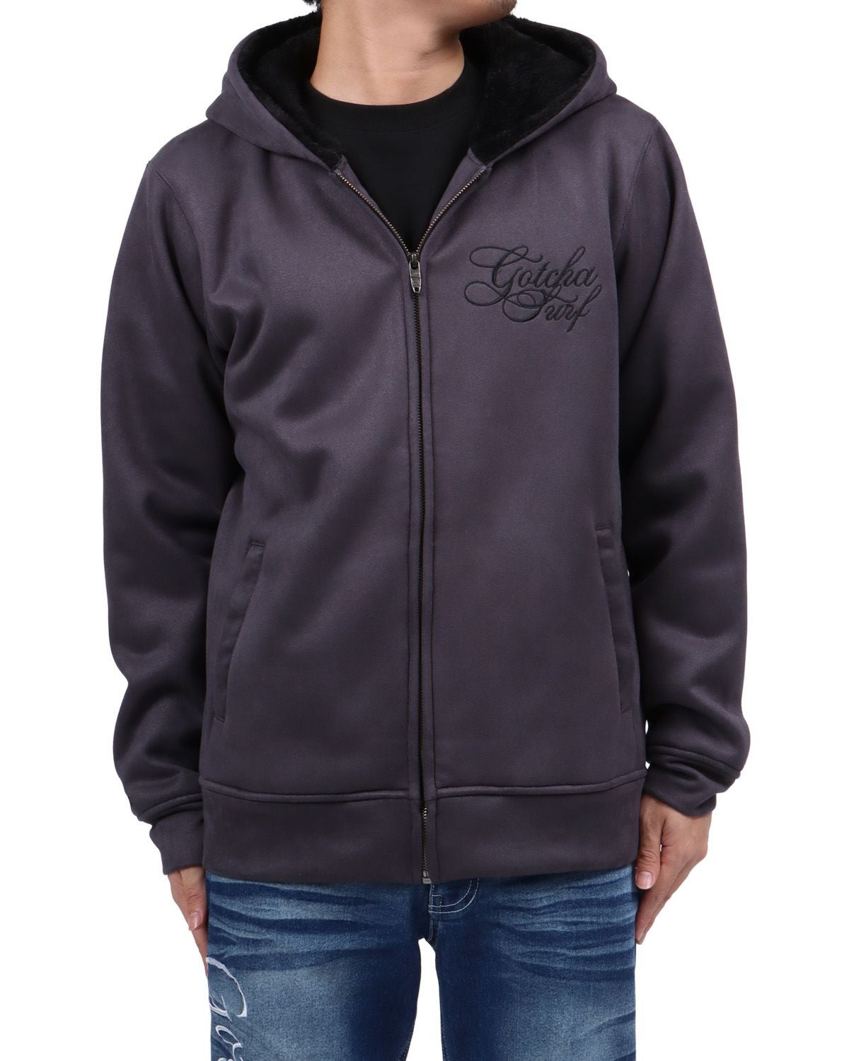 グレー：173cm63kg(Lサイズ着用)