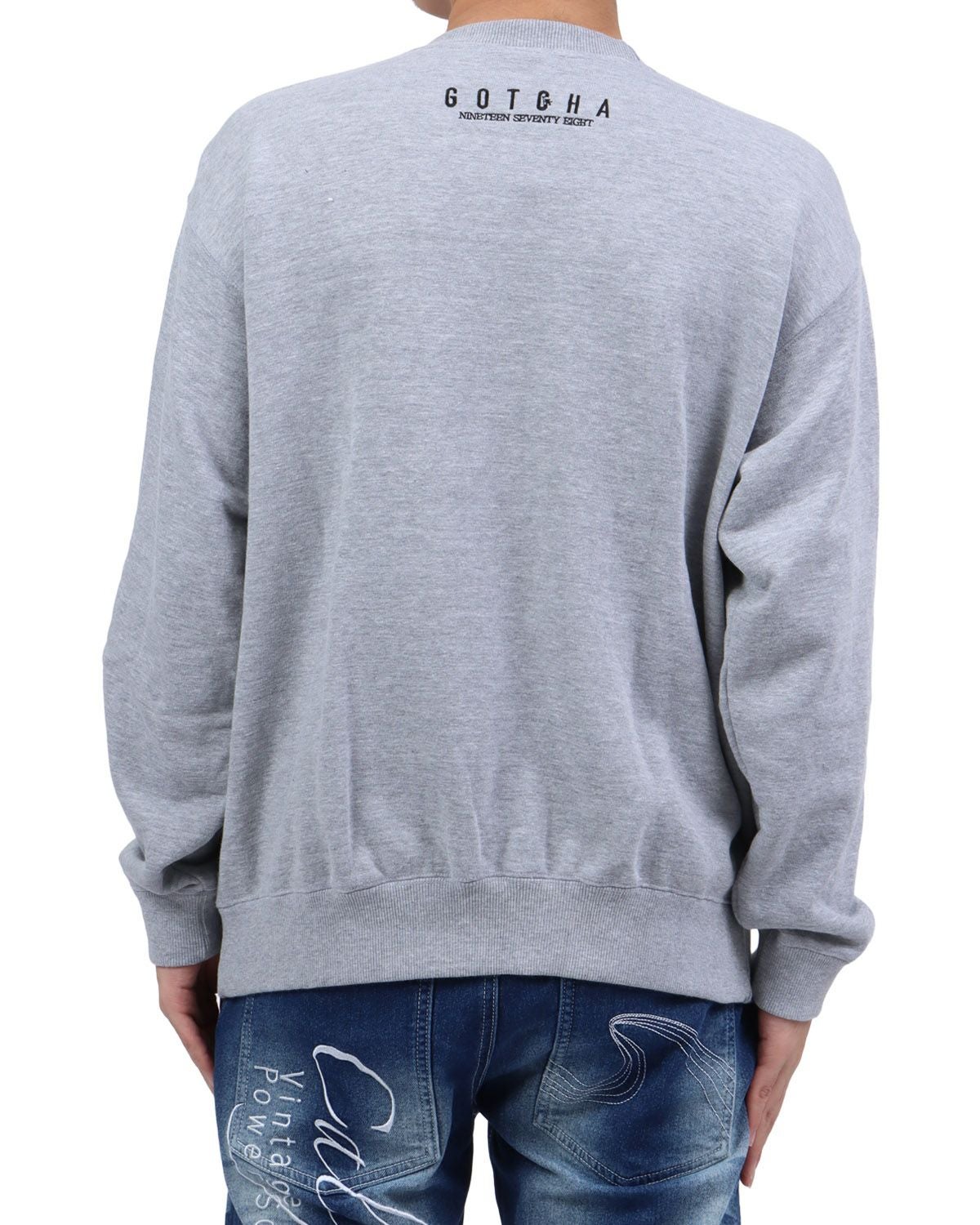 杢グレー：173cm63kg(Lサイズ着用)