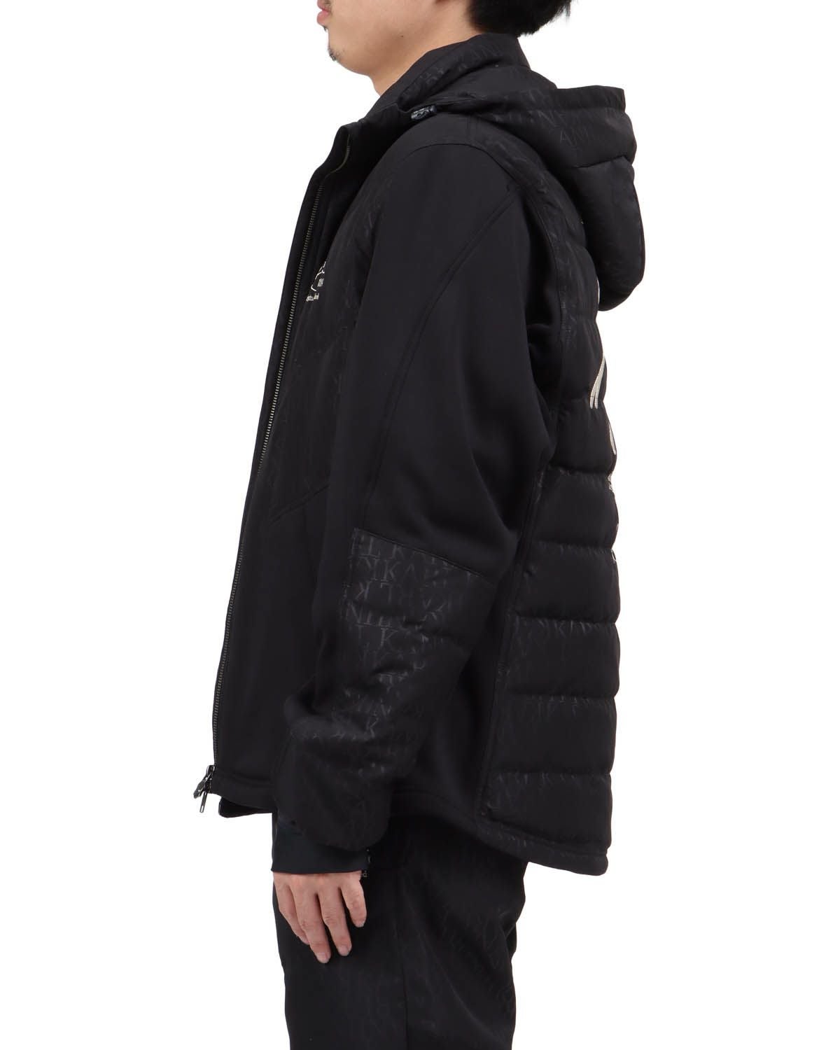 【O83】Karl Kani GOLFフードジャケット刺繍XXLブラック Karl Kani GOLF] ダウン 切替 ストレッチ ジャケット | PEET ONLINE STORE