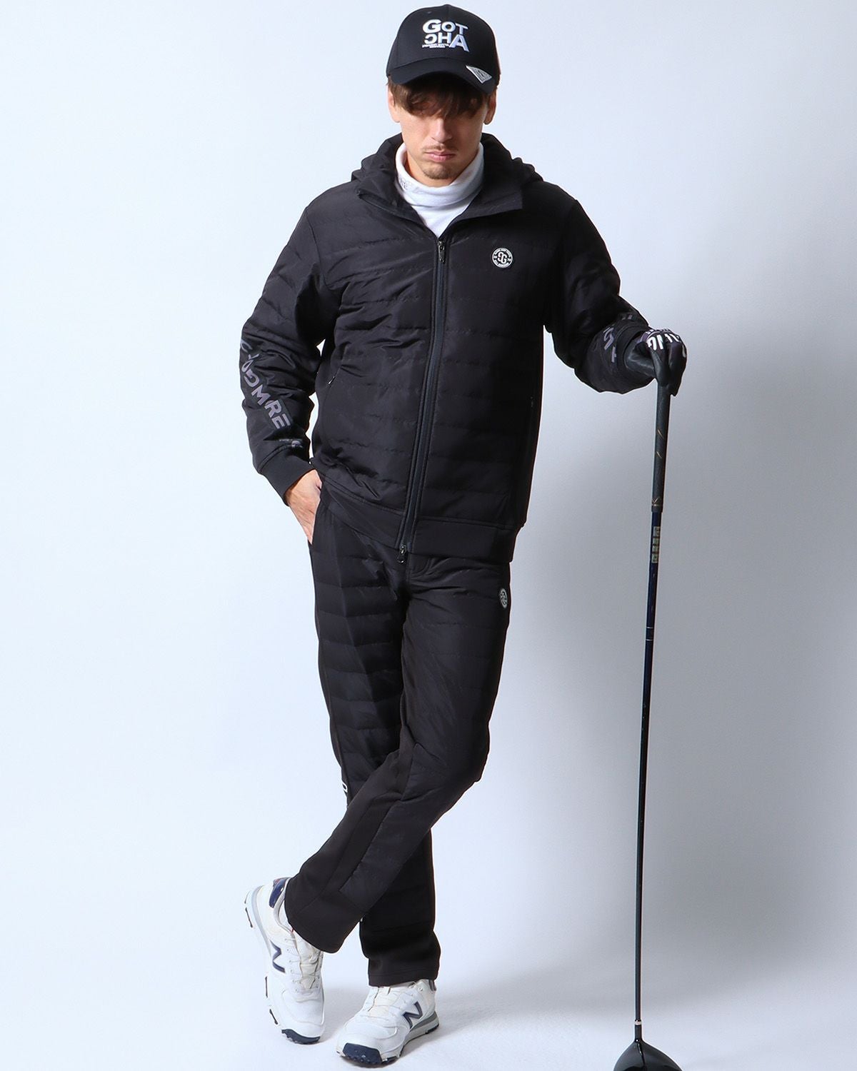 ブラック：180cm/70kg(Lサイズ着用)