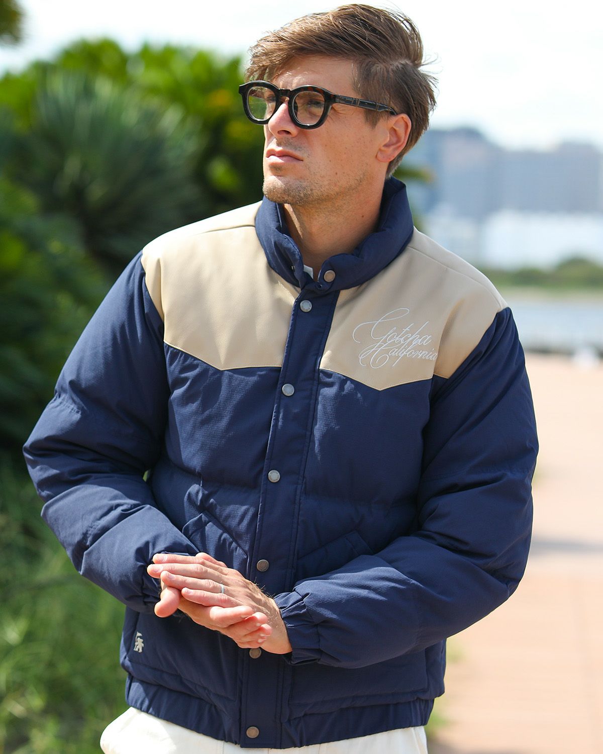 GOTCHA] ウエスタン PUレザー 切替 ダウンジャケット | PEET ONLINE STORE