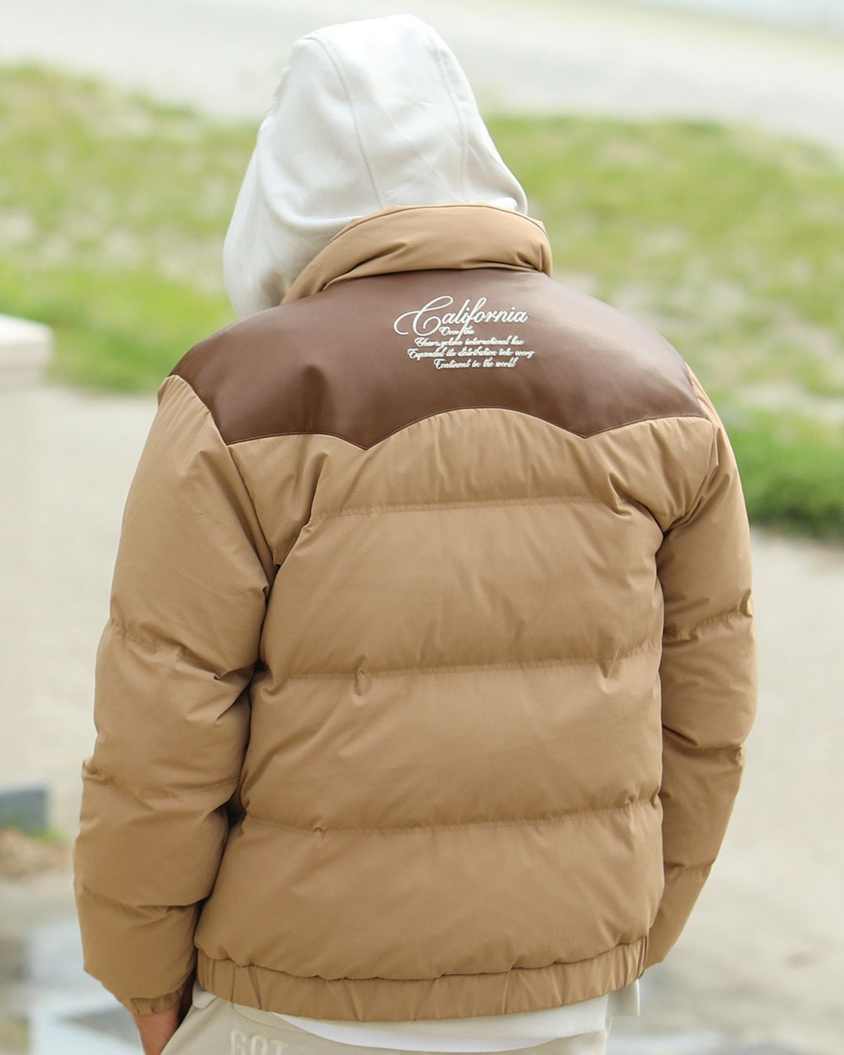 GOTCHA] ウエスタン PUレザー 切替 ダウンジャケット | PEET ONLINE STORE