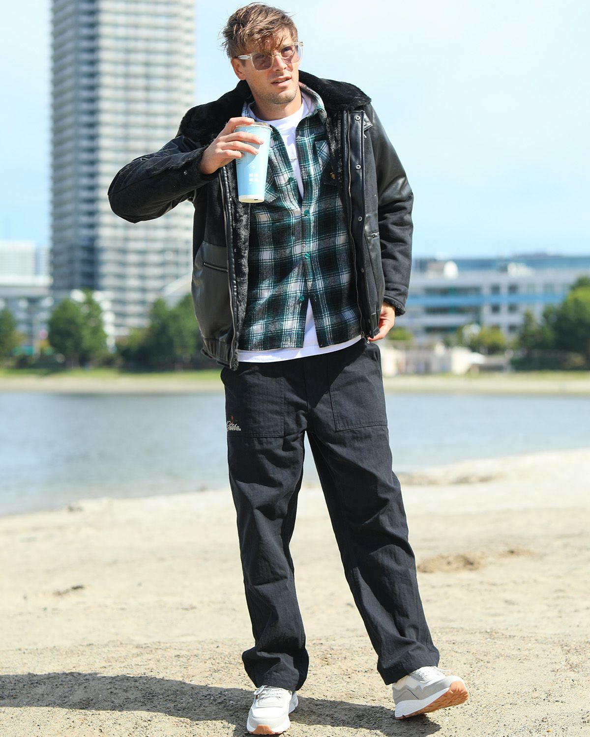 ブラック：183cm/70kg(Lサイズ着用)