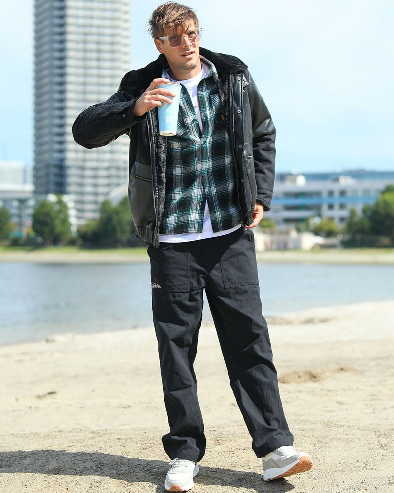 ブラック：183cm/70kg(Lサイズ着用)