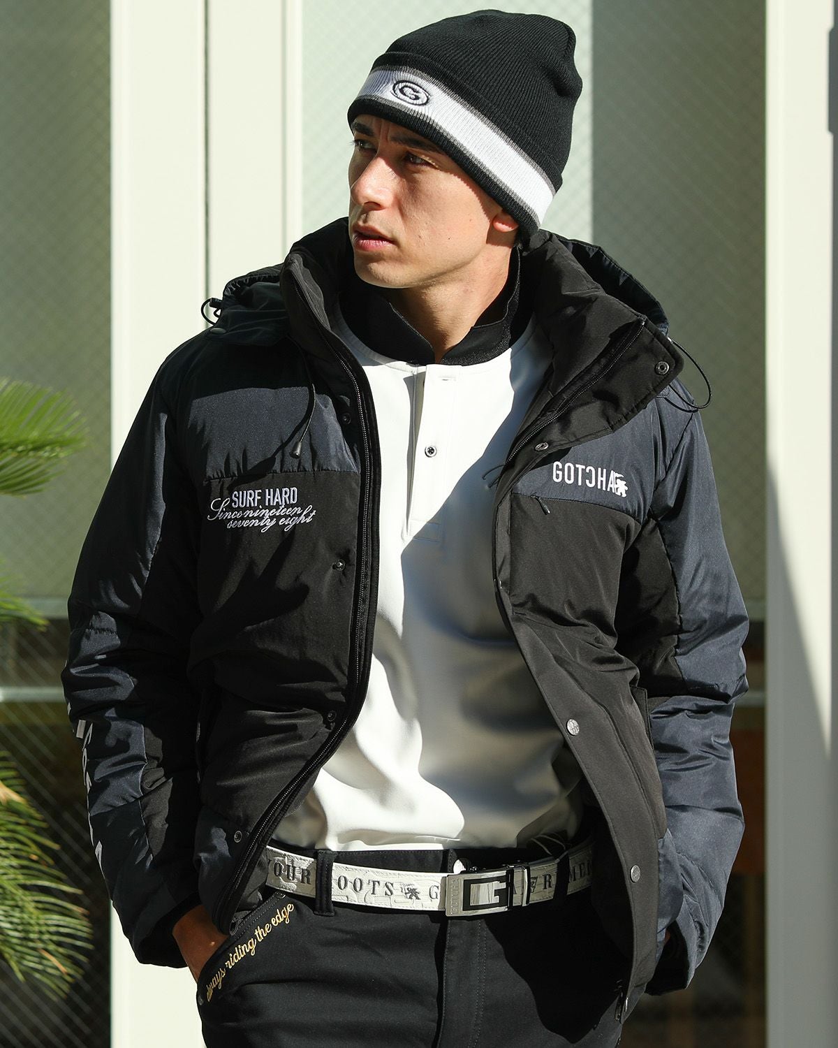 ブラック：180cm/70kg(Lサイズ着用)