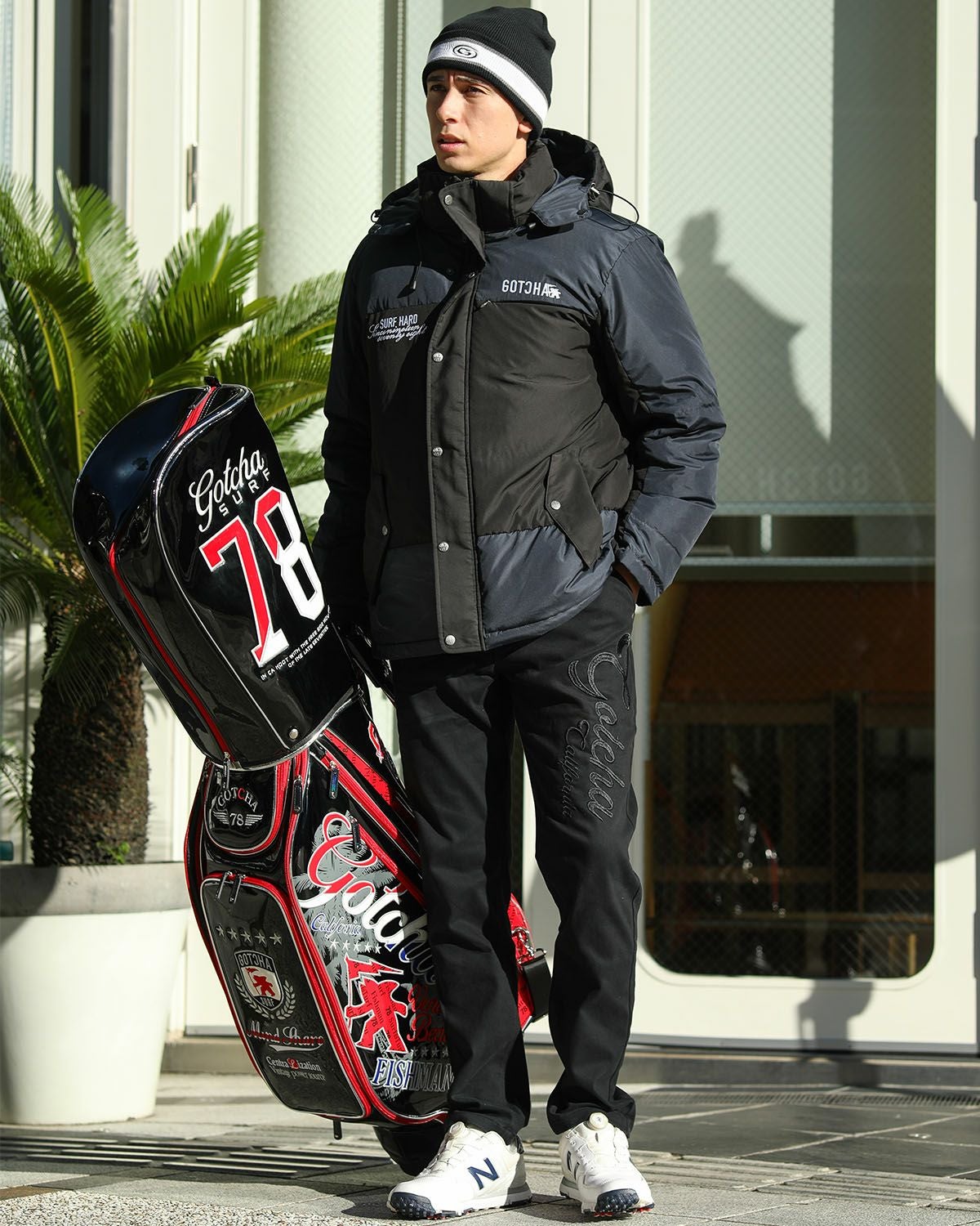   GOLF ダウンジャケット　L size GOTCHA GOLF] 撥水 カラー 切替 ダウンジャケット | PEET ONLINE STORE
