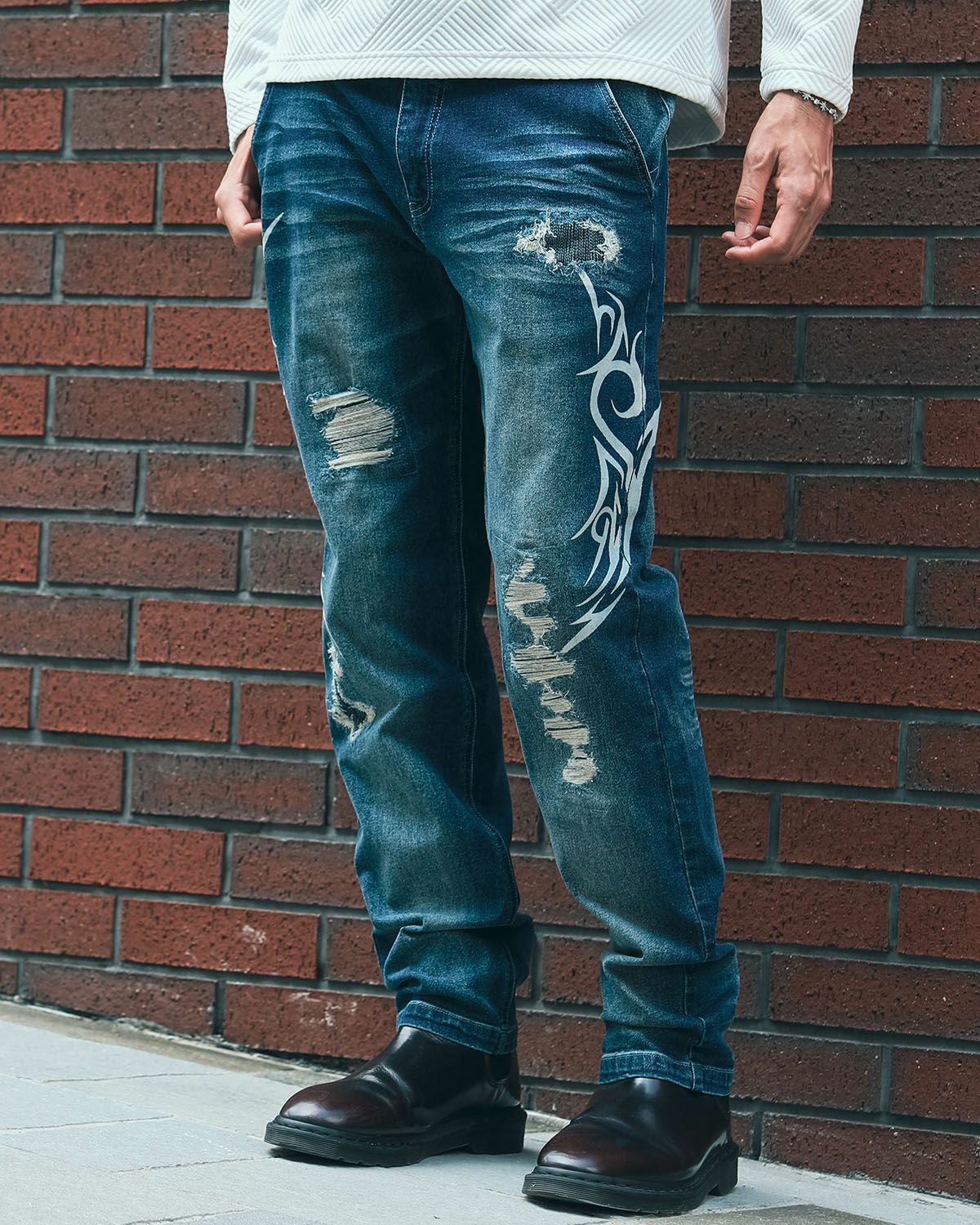 インディゴ:183cm(Lサイズ着用)