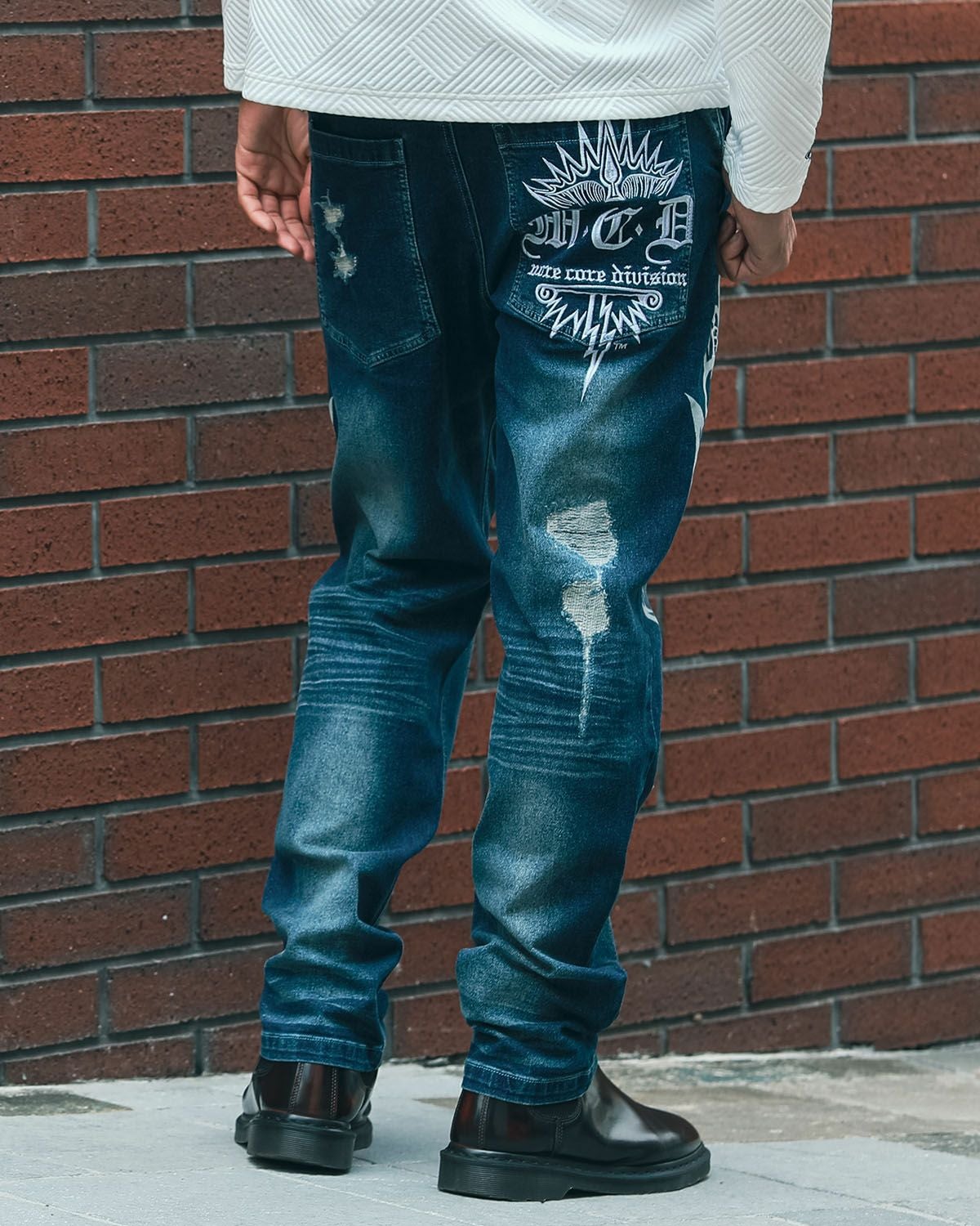 インディゴ:183cm(Lサイズ着用)