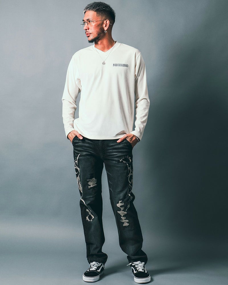 ブラック:183cm(Lサイズ着用)