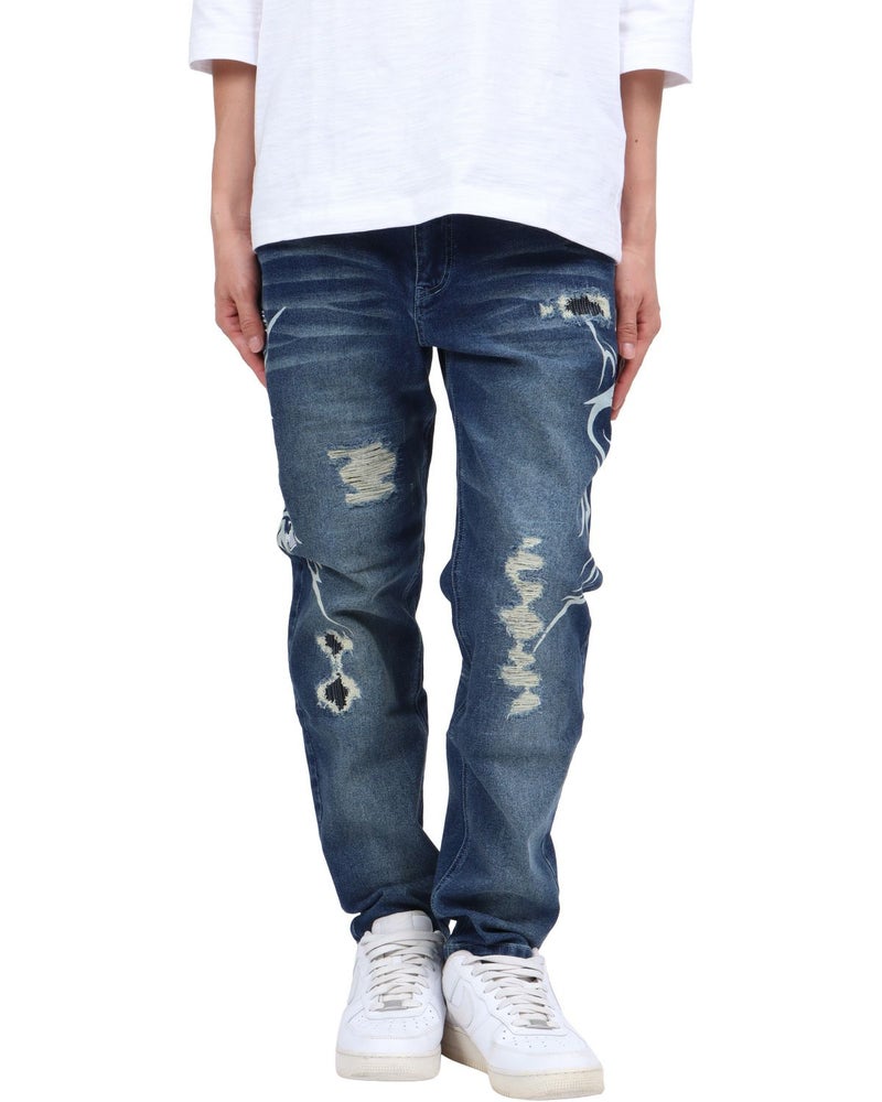 インディゴ：174cm62kg(Lサイズ着用)