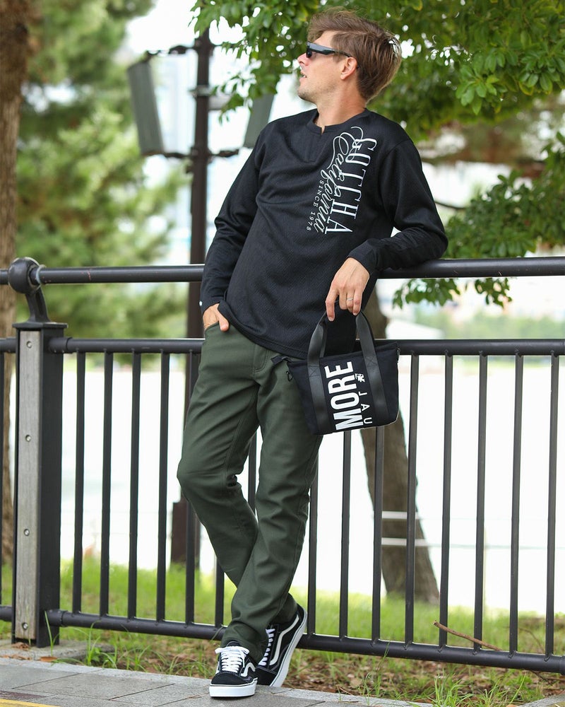 グリーン：183cm/70kg(Lサイズ着用)