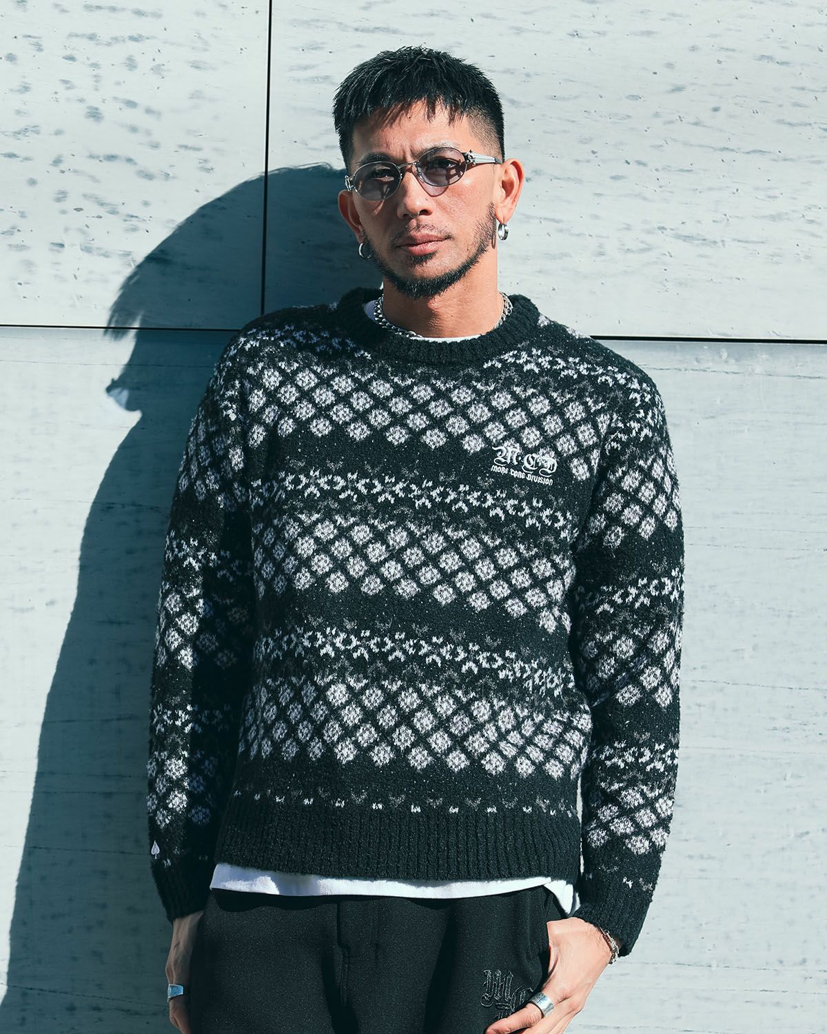 ブラック：183cm(Lサイズ着用)