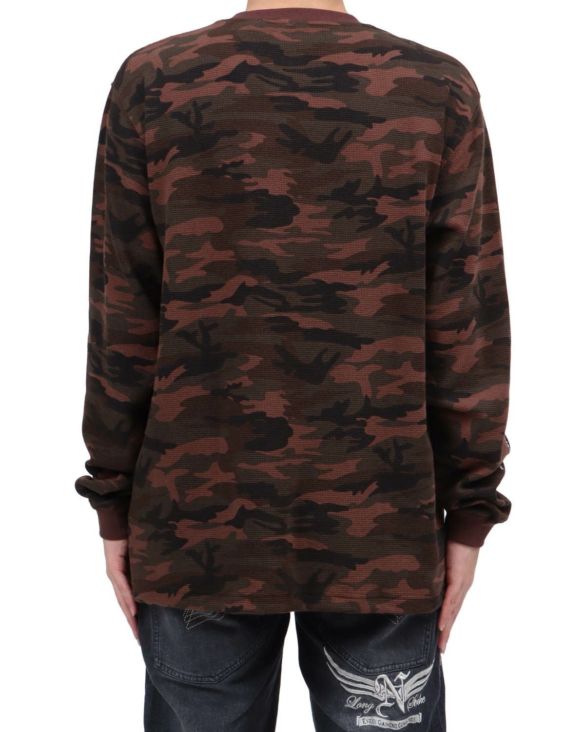 迷彩サーマル　希少 Stussy 迷彩 サーマル M - メルカリ
