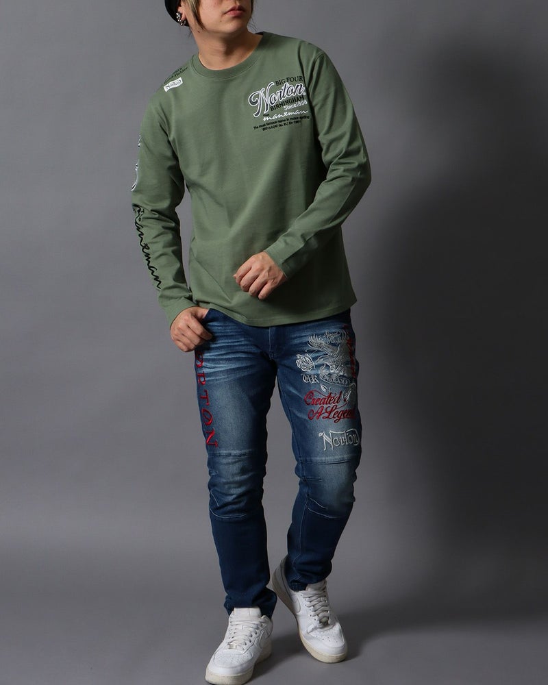 グリーングレー：178cm/75kg(Lサイズ着用)