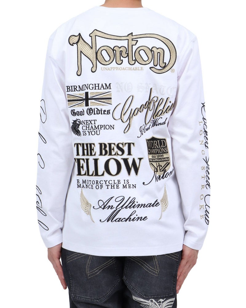 ホワイト：174cm62kg(Lサイズ着用)