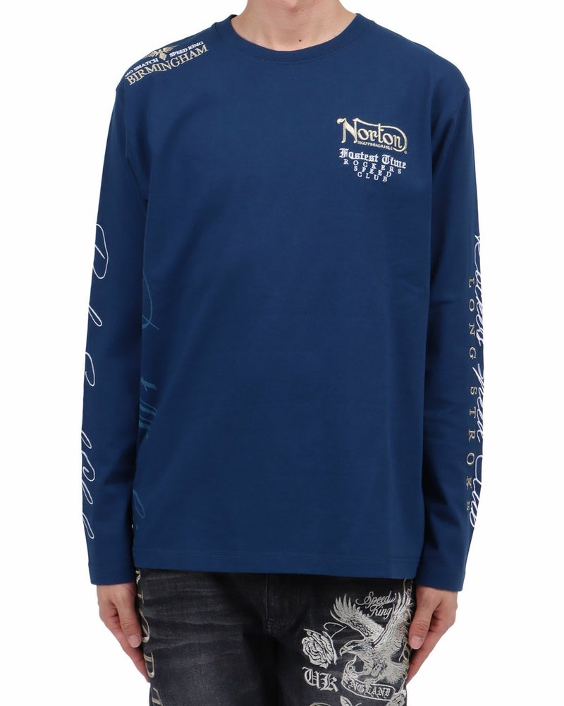 ブルー：174cm62kg(Lサイズ着用)