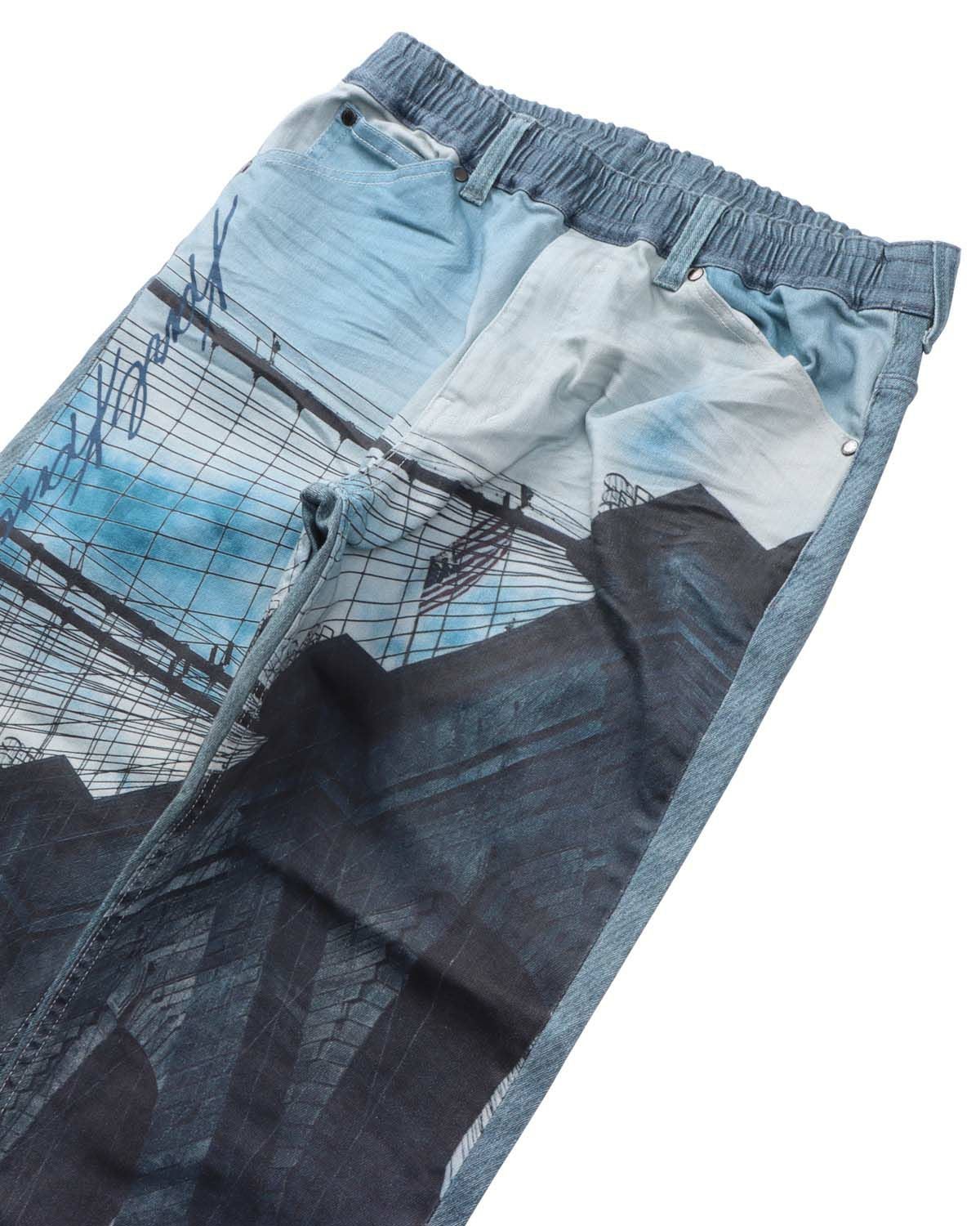 Karl Kani] ストレッチ ビッグフォト BROOKLYN イージーパンツ | PEET